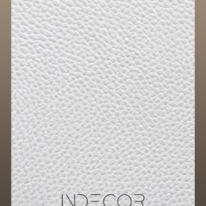 INDECOR White Pebble-Grain Leatherette Wall Panel