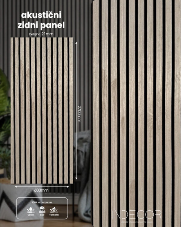 LIGHT OAK / Akusticni zidni paneli/ dekorativni zidni paneli